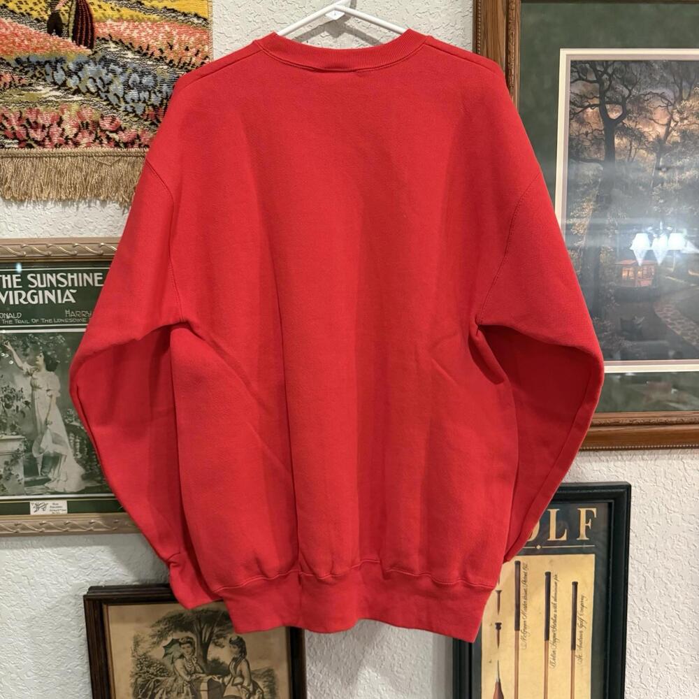 Vintage 90s RARE Disney Store Red 101 Dalmatians Crewneck Sweatshirt Size Large - Picture 5 of 6